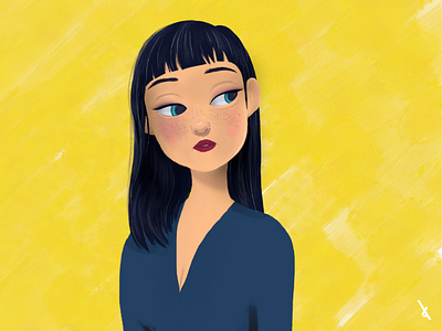 Girl character design designer illustration