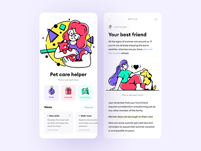 Meet Friday Illustrations! 404 app app design application craftwork flat illustration illustrations ios storytale svg ui uiux vector walkthrough web