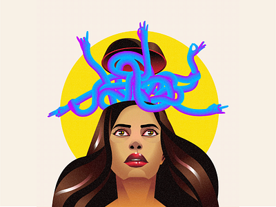 Finding Calm balance calm design illustration meditation mess mudra struggle yoga