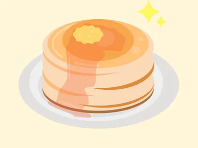 Pancake branding cake flat design food illustration icon illustration illustration art logo ui vector vector illustration