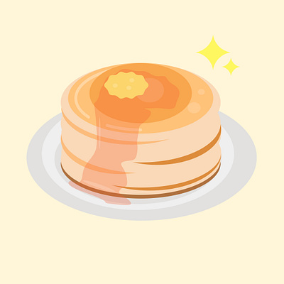 Pancake branding cake flat design food illustration icon illustration illustration art logo ui vector vector illustration