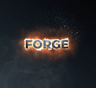 Logo Forge after effects fire fire logo forge logo logo animation logo design metal motion particular saber