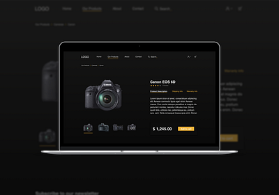 E-Commerce - Product Design branding design ecommerce photocamera product design ui uidesign web website