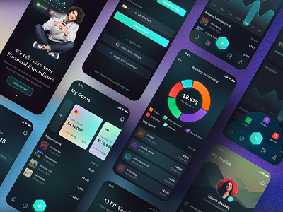 Expense Tracker App Design app design expense finance fintech fintech app mobile mobile app payment