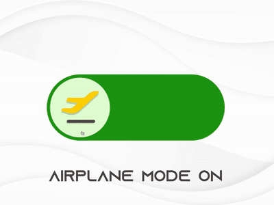 On/Off Switch 015 airplane mode dailyui dailyuichallenge design