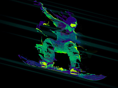 Snowboard3 experimental grungy photoshop poster poster art snowboard snowboarding