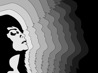 diabolic euphoria balance black and white experimental illustration illustrator monocromatic poster vector