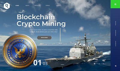 Dept of Navy Coin Banner banner coin crypto cryptocurrency design photoshop slider