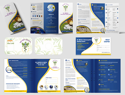 Holestic Healing Centre - Logo & Brand Design brochure design healy card logo packaging report file voucher design