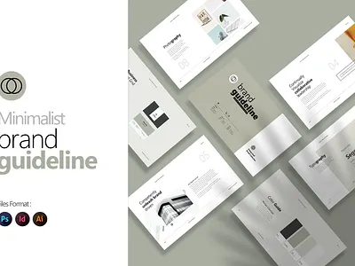 Minimalist Brand Guidelines board brand brand agency brand guideline clean creative design graphic guidelines indesign manual minimalist mockups modern moodboard photoshop proposal sheet stationery template