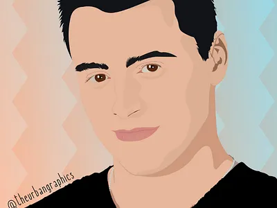Joey Tribbiani adobe art artist digital digitalart digitalartwork digitalportrait friends illustration joey joeytribbiani