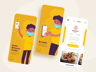 OkMenu Mobile app app design branding design app identity illustration illustration art logo mobile mobile app mobile app design mobile design mobile ui ui ui ux ui design uidesign uiux ux ux design uxdesign