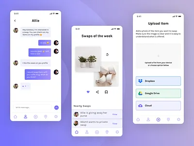 Exchange App Concept community sharing ui design visual design