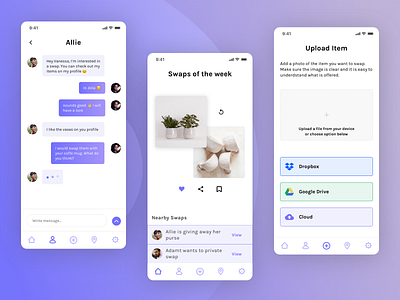 Exchange App Concept community sharing ui design visual design