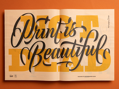 Talking Type (Interview) design interview lettering newspaper print specimen type typography