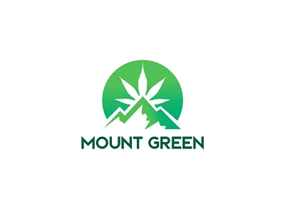 dribbble branding cannabis logo creative design hemp logo hill logo icon identity illustration logo logomark logos logotype marijuana logo minimal mountain logo