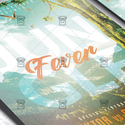 Jungle Fever - Flyer PSD Template summer psd