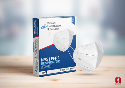 N95 Mask Package branding branding design design graphicdesign mockups photoshop vector