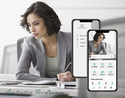 Application for Lawyers | UX/UI design design homepage icon