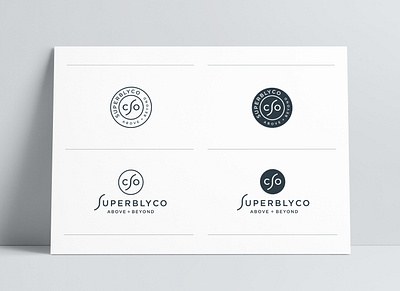 SuperblyCo Primary Logo Versions Designed by The Logo Smith brand identity branding identity logo logo design logo designer logo marks logos portfolio typography