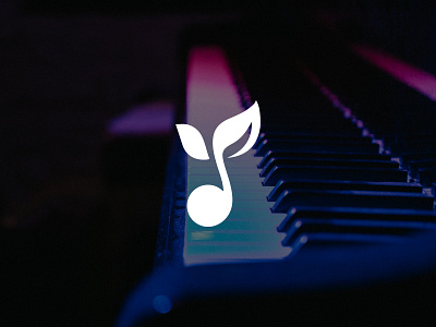 music logo graphic design leaf logo logo logo design minimal logo music logo music note music note logo plant logo