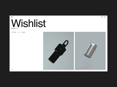 M. Editorial Website Wishlist Animation animation interaction interface motion promo typography ui ux video web website