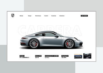 Porsche UI adobephotoshop adobexd branding design icon layout layoutdesign porsche porsche 911 sketch typography ui uidesign ux web webdesign