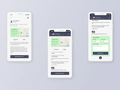 Armut App Re-design app armut branding colorful design figma ios minimal ui ux