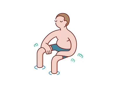 by the river 2d calm cartoon character color design dribbble flat graphic graphic design illustration minimal vector