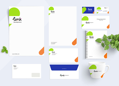 Link Development Branding branding brochures design illustration logo vector