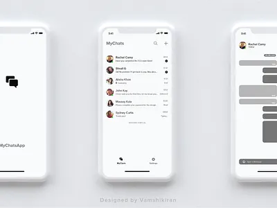 MyChatsApp app design app ui chats messaging app messenger minimalism ui ux design ui design ui kit ui ux
