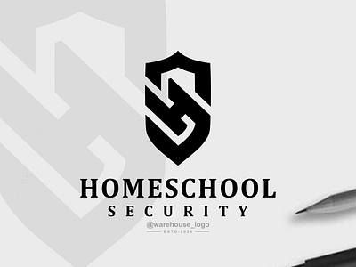 hs security logo idea abstract branding brandmark design designispiration font graphicdesigner h hexagon hs icon identity initial initials logo monogram s security sh triangels