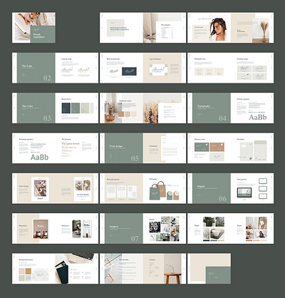 Brand Guidelines brad guideline brandbook branding brochure creative design indesign template