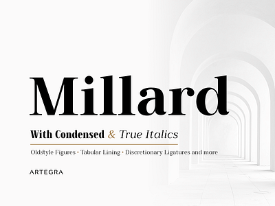 Millard - Font Family advertisement book branding classic condensed cursive font fonts graphic graphic design italic opentype poster serif text type type design type poster typeface typography