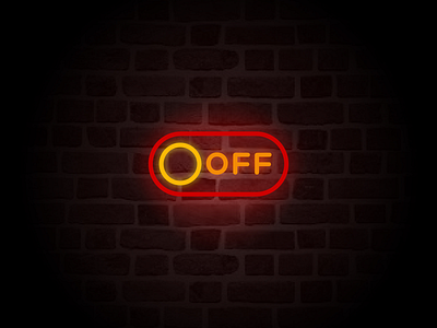 Turn it off graphicdesign illustration neon vector vectorart