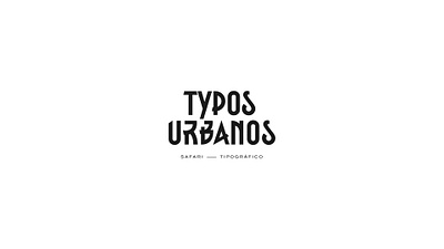 Typos Urbanos branding design lettering logo logotipo logotype type typeblog typography