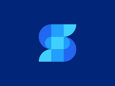 Another S design brand branding identity business cards stationery clever smart creative color colour blue geometry geometric graphic design designer icon icon icons symbol letter logo letter s letter s lettermark logo logodesign loog lgoo lgo modern vibrant digital ocean sea wave s s logo symbol tech fintech technology