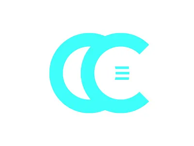 Cc logo blue board branding colors corners design grids job logo logotype lucid mark modern recruitment rounded sign startup value vector