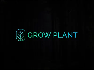 Growing Plant Logo Design brand design logodesign minimalist logo plant logo professional logo