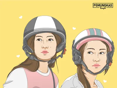 Girls Seeing Their Crush be Like art bookcover bookcoverdesign coverbook design flat illustration pop art popart vector vector art vector illustration vectorart vectors