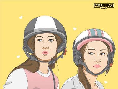 Girls Seeing Their Crush be Like art bookcover bookcoverdesign coverbook design flat illustration pop art popart vector vector art vector illustration vectorart vectors