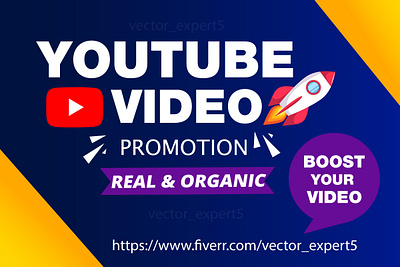 I will do organic youtube video promotion music promotion promote channel video promotion video seo viral video youtube youtube promotion