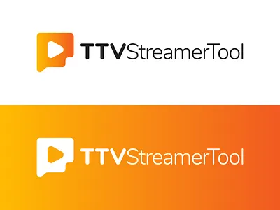 TTVStreamerTool Logo Design app branding chat contribution contributor design graphic graphics icon illustration logo stream streaming talk utopian vector
