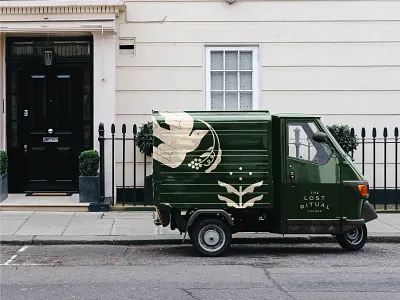 The Lost Ritual Delivery Truck bar bar logo branding branding and identity cocktail cocktail bar delivery truck drink food food and beverage identity design illustration logo logo design logo designer restaurant restaurant branding restaurant logo truck typography