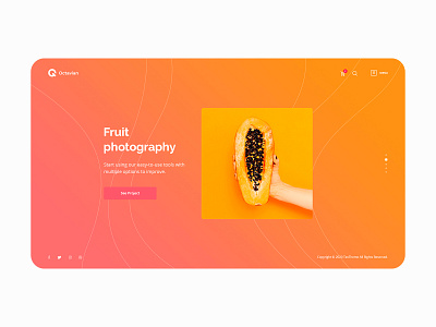 Portfolio Home page agency desig design gradient illustration homepage portfolio site design web design website