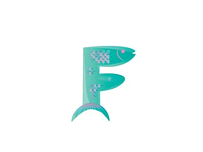 Funny F letter books colors design fishes forkinder funny character funny illustration grafikdesign graphicdesign illustration illustration digital kids kinder letters logo monogram simple symbol typogaphy vector