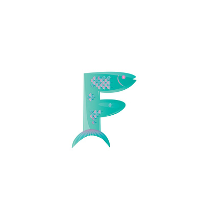 Funny F letter books colors design fishes forkinder funny character funny illustration grafikdesign graphicdesign illustration illustration digital kids kinder letters logo monogram simple symbol typogaphy vector