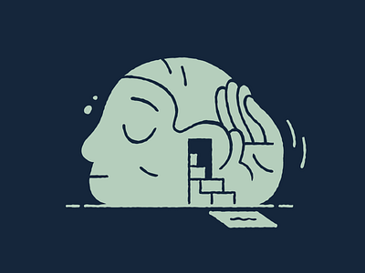 Listen hand drawn illustration listen