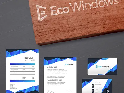 Eco windows Design adobe photoshop branding design ecommerce logo