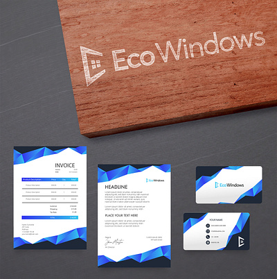 Eco windows Design adobe photoshop branding design ecommerce logo